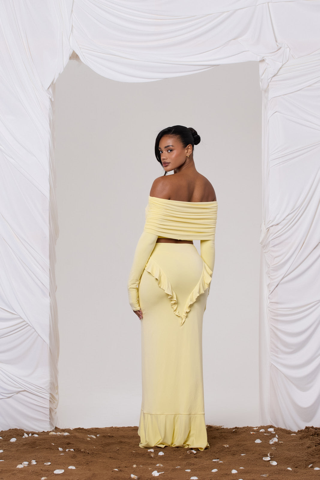 SARA BARDOT TOP | LEMON