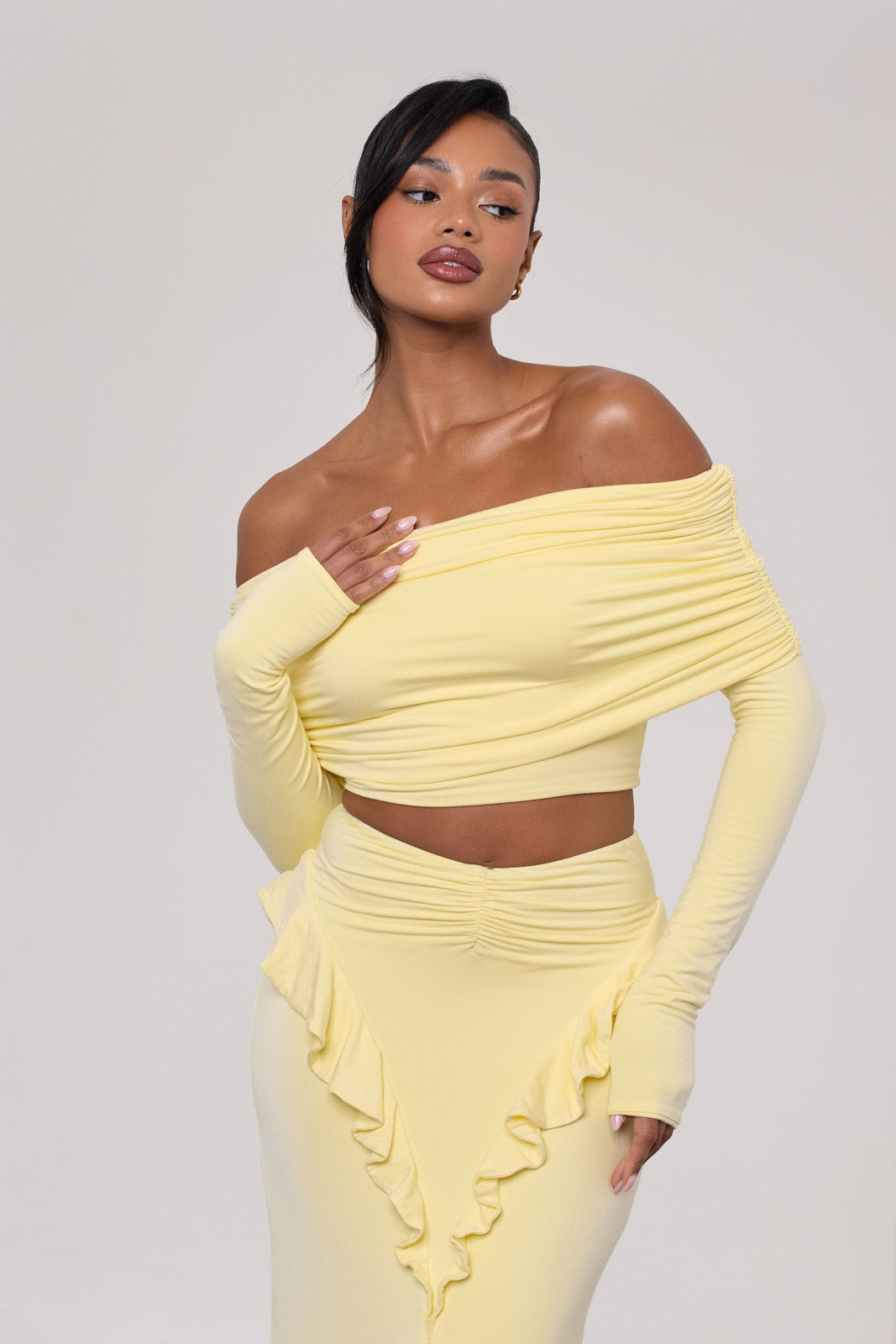 SARA BARDOT TOP | LEMON