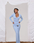 CHELLE MAXI DRESS IN BABY BLUE