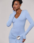 CHELLE MAXI DRESS IN BABY BLUE