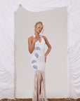 ANA CROCHET SHELL MAXI DRESS IN OFF WHITE