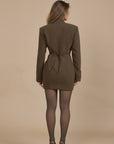 NAOMI BLAZER DRESS | OLIVE