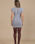 EVE MINI DRESS | PEWTER