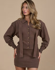 LORI MINI SKIRT | MOCHA