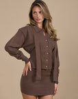LORI MINI SKIRT | MOCHA