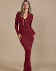SASHA MAXI DRESS | WINE