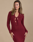 SASHA MAXI DRESS | WINE