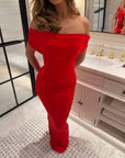 SOFIA MAXI SKIRT | CHERRY RED