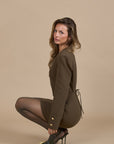 NAOMI BLAZER DRESS | OLIVE