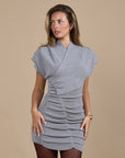EVE MINI DRESS | PEWTER