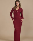 SASHA MAXI DRESS | WINE