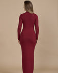 SASHA MAXI DRESS | WINE