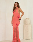 FIBI CROCHET MAXI | PEACH CORAL