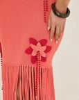 FIBI CROCHET MAXI | PEACH CORAL