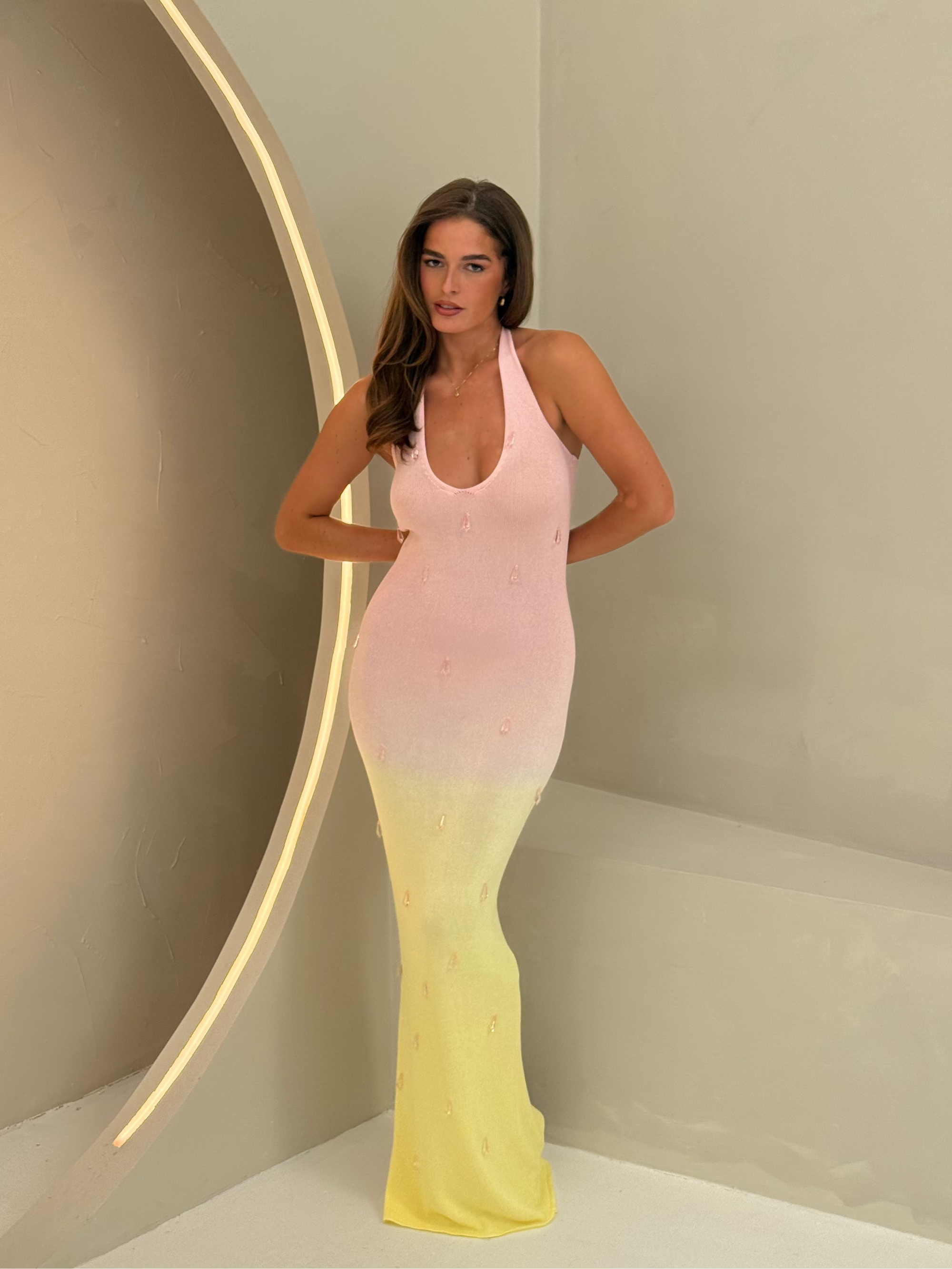 LARISSA MAXI | BLUSH LEMON OMBRE