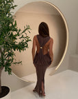 KALI MAXI DRESS | CHOCOLATE