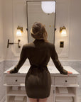 NAOMI BLAZER DRESS | OLIVE